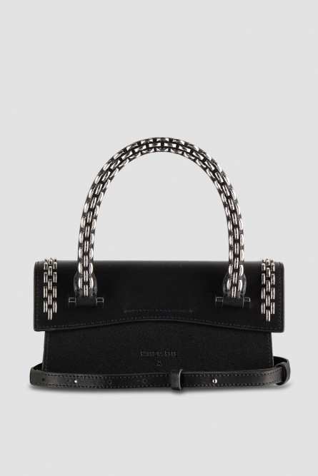 Fly Bamby bag with detachable shoulder strap, Black, Patrizia Pepe