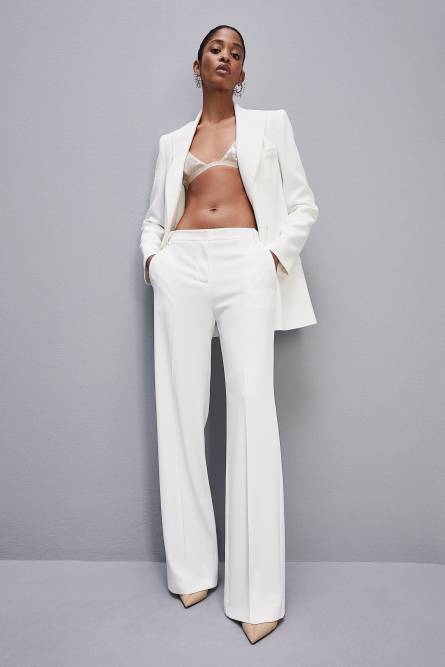 Men&apos;s cut pants, White, Patrizia Pepe