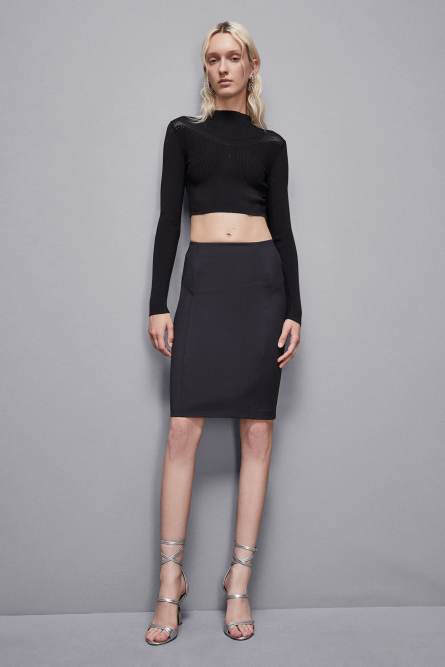 Midi pencil skirt, Black, Patrizia Pepe