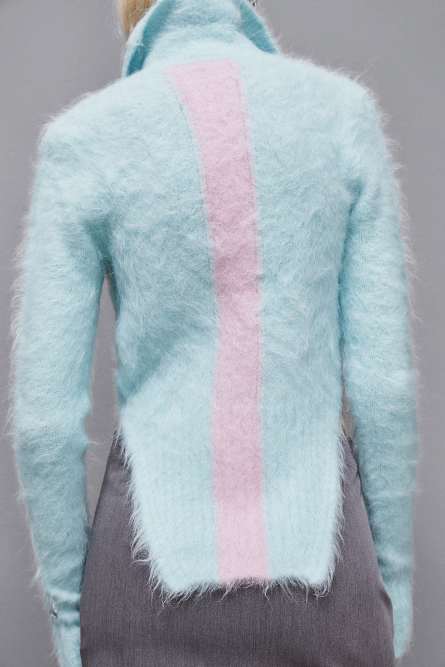 Alpaca body-effect sweater, Light Blue, Patrizia Pepe