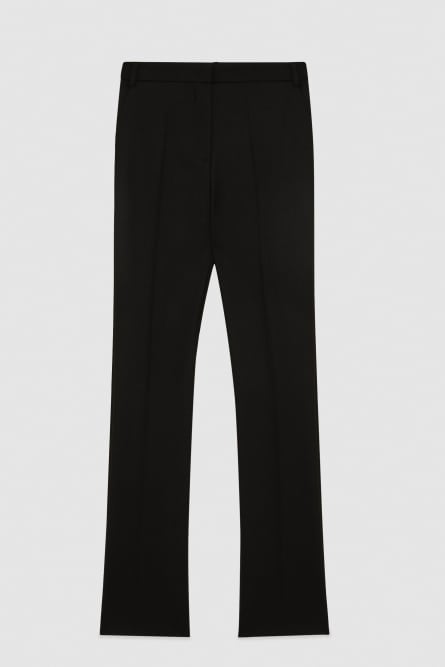 Essential tailored wool pants, Black, Patrizia Pepe