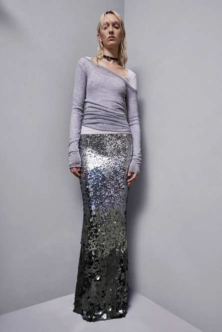 Sequined tulle skirt, Multicolor, Patrizia Pepe