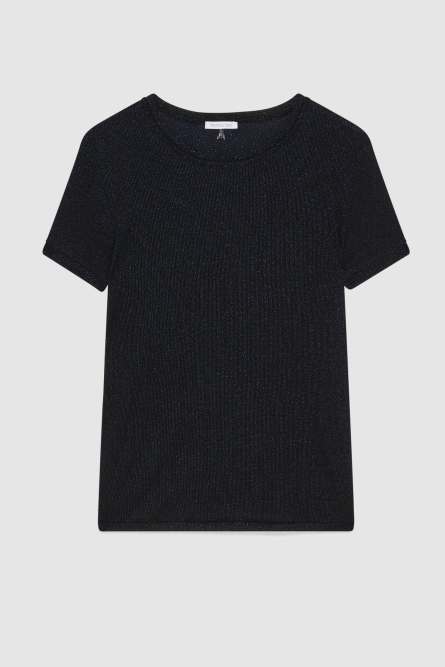 Essential short-sleeved sweater, Blue, Patrizia Pepe