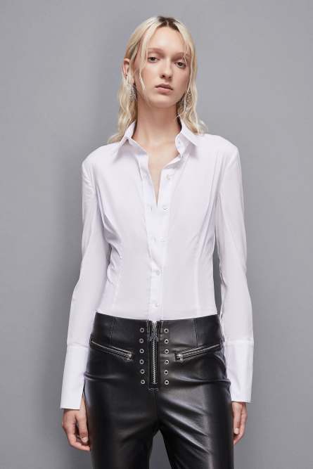 Long-sleeved shirt, White, Patrizia Pepe