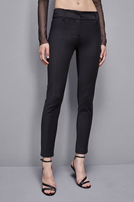 Pantalone slim alla caviglia, Nero, Patrizia Pepe
