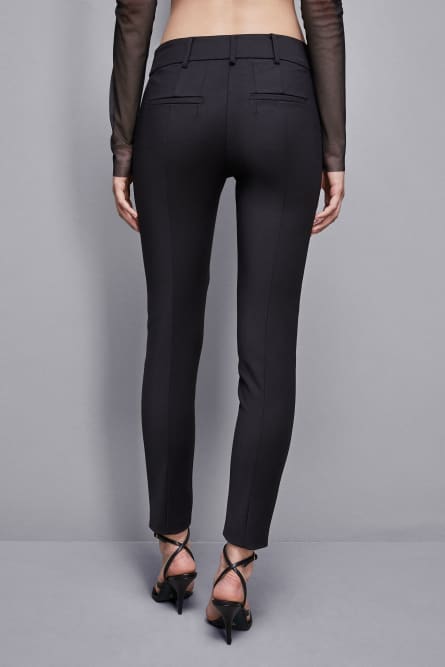 Pantalone slim alla caviglia, Nero, Patrizia Pepe