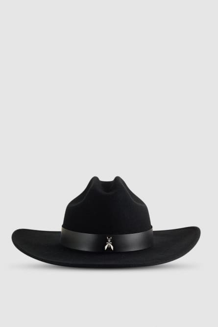 Cowboy Hat, Black, Patrizia Pepe