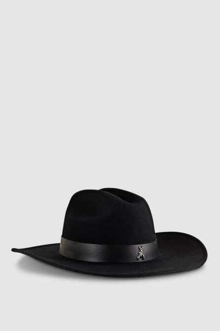 Cowboy Hat, Black, Patrizia Pepe