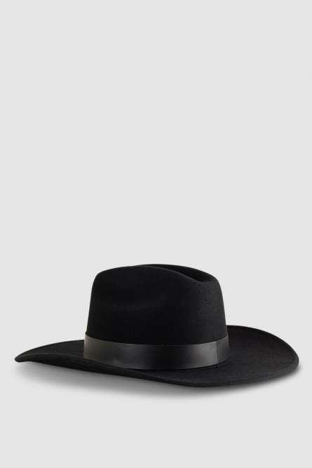 Cowboy Hat, Black, Patrizia Pepe