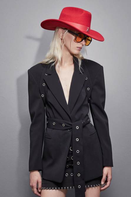 Cowboy Hat, Red, Patrizia Pepe