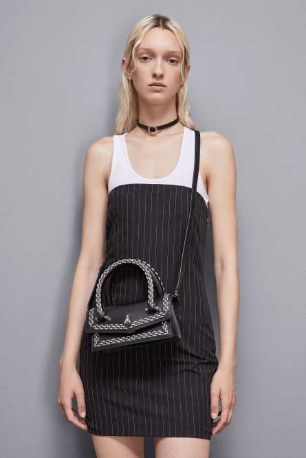 Fly Bamby bag with detachable shoulder strap, Black, Patrizia Pepe
