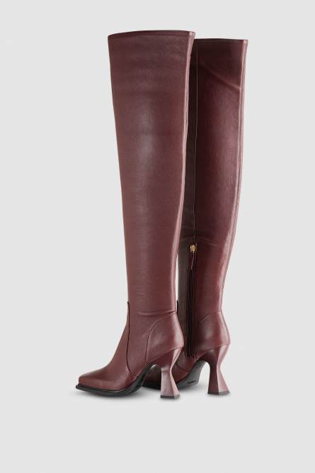 Astral chunky heeled boots, Purple, Patrizia Pepe