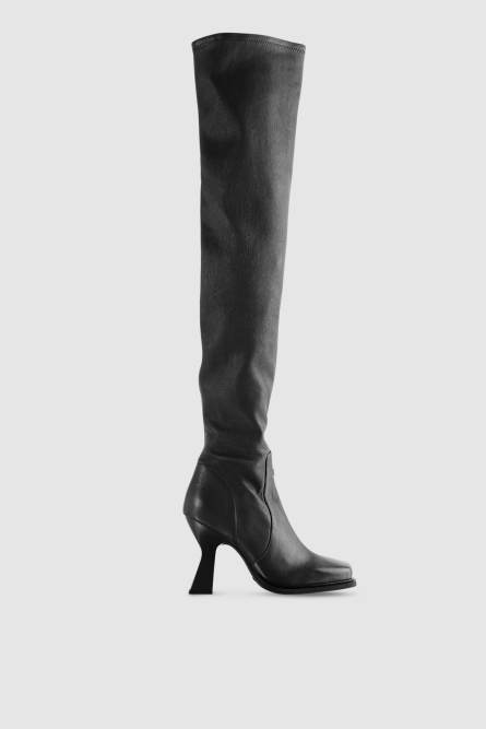 Astral chunky heeled boots, Black, Patrizia Pepe