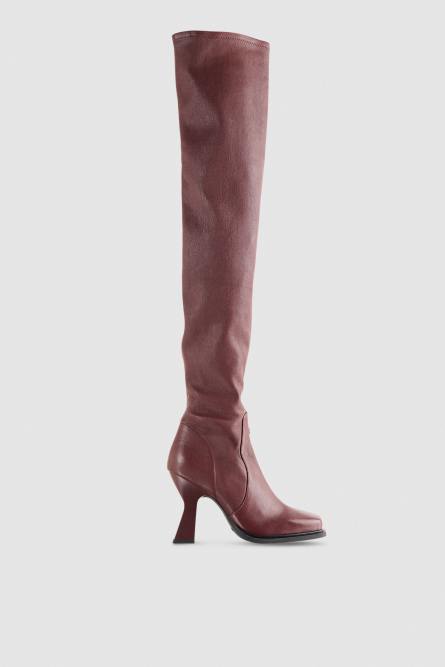Astral chunky heeled boots, Purple, Patrizia Pepe