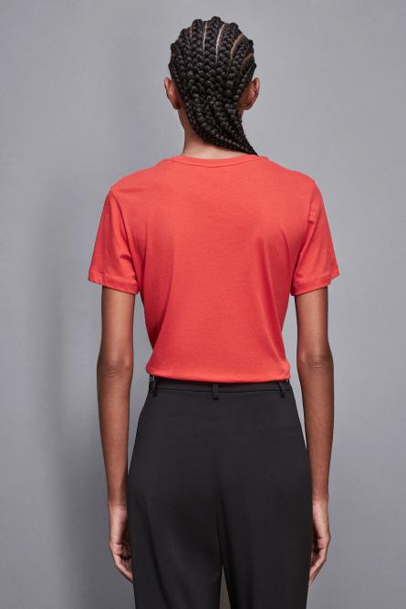 T-shirt with logo, Red, Patrizia Pepe