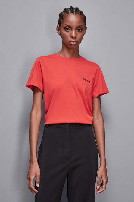 T-shirt with logo, Red, Patrizia Pepe