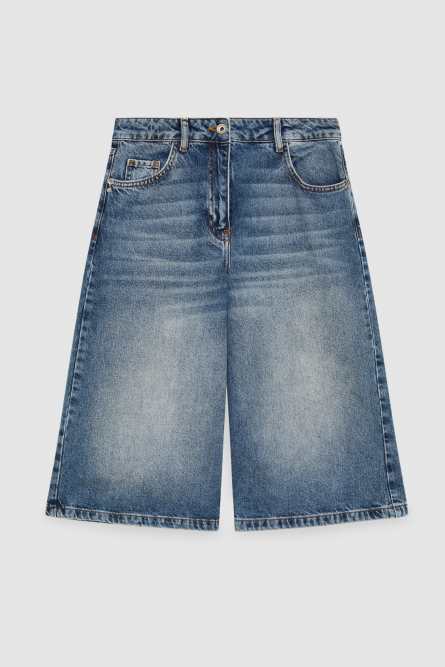 Bermuda Jorts, Blue, Patrizia Pepe
