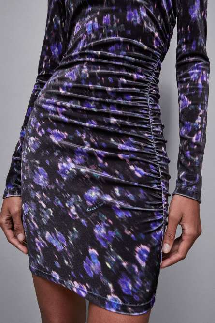 Essential velvet mini dress, Black, Patrizia Pepe