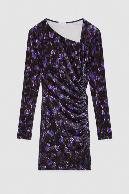 Essential velvet mini dress, Black, Patrizia Pepe