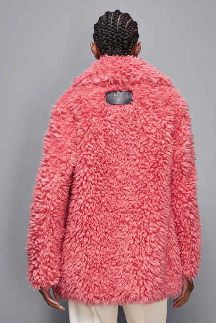 Oversize fluffy coat, Pink, Patrizia Pepe