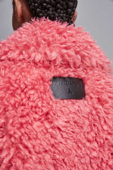 Oversize fluffy coat, Pink, Patrizia Pepe