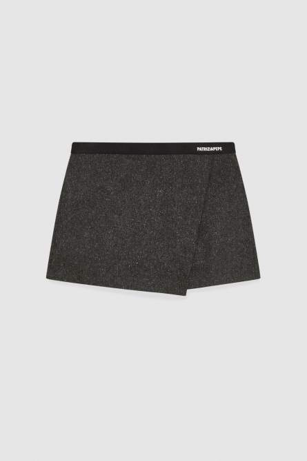 Mini cloth shorts, Grey, Patrizia Pepe