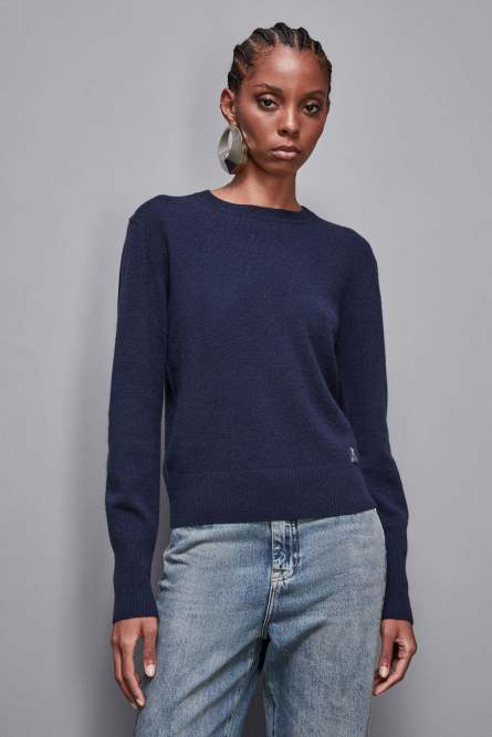 Cashmere Jumper, Blue, Patrizia Pepe