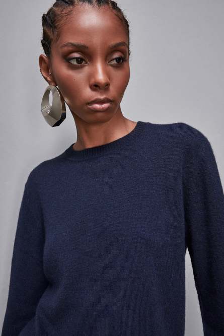 Cashmere Jumper, Blue, Patrizia Pepe