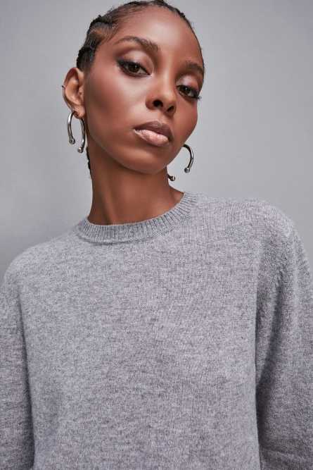 Cashmere Jumper, Grey, Patrizia Pepe