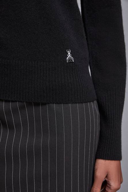 V-neck Cashmere Jumper, Black, Patrizia Pepe