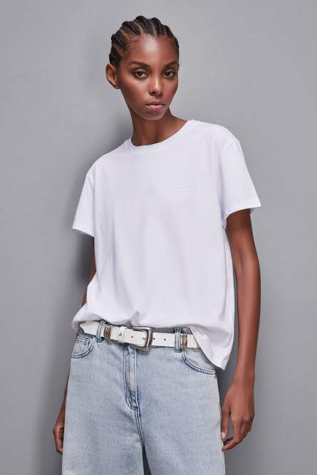 T-shirt with logo, White, Patrizia Pepe