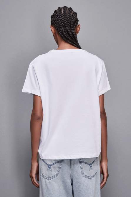 T-shirt with logo, White, Patrizia Pepe