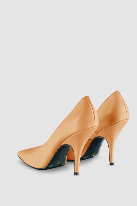 Smooth leather pumps, Beige, Patrizia Pepe