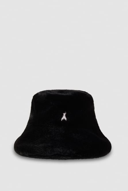 Synthetic fabric hat, Black, Patrizia Pepe