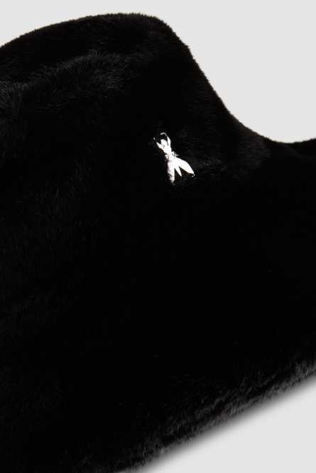 Synthetic fabric hat, Black, Patrizia Pepe