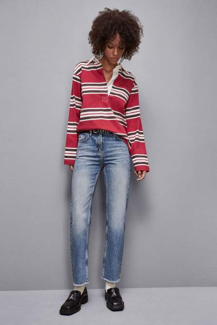 Slim fit blue denim pants, Blue, Patrizia Pepe