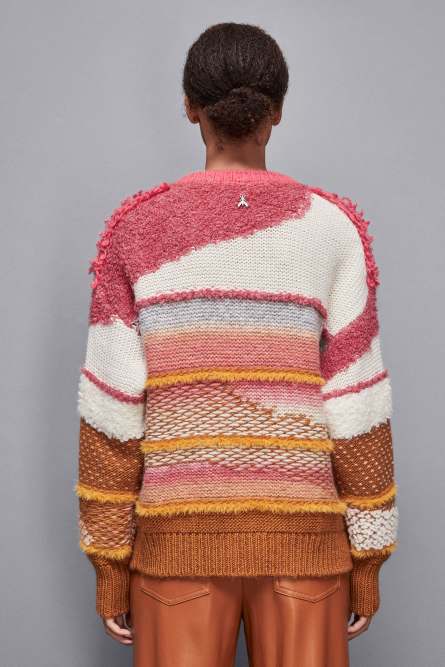 Soft round neckline sweater, Multicolor, Patrizia Pepe