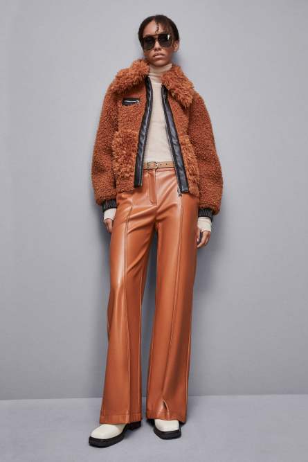 Reversible short jacket, Brown, Patrizia Pepe