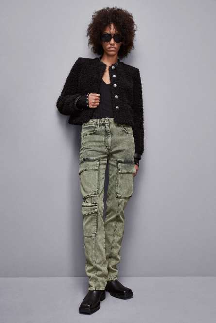 Slim fit jacket with buttons, Black, Patrizia Pepe