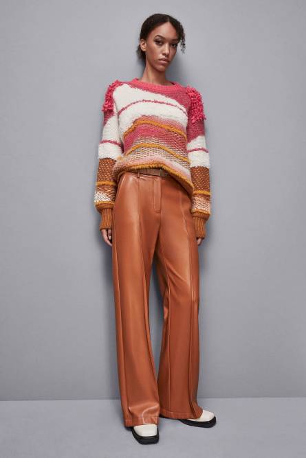 Low-waisted pants, Brown, Patrizia Pepe