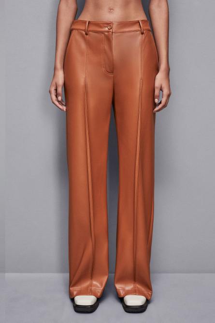 Low-waisted pants, Brown, Patrizia Pepe
