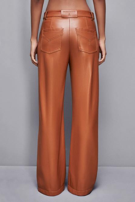 Low-waisted pants, Brown, Patrizia Pepe
