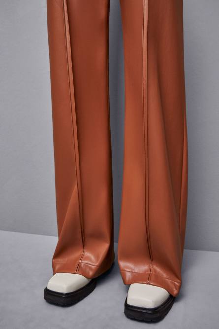 Low-waisted pants, Brown, Patrizia Pepe
