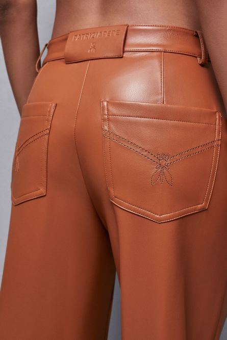 Low-waisted pants, Brown, Patrizia Pepe