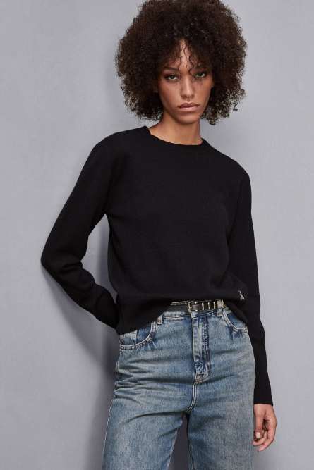 Cashmere Jumper, Black, Patrizia Pepe