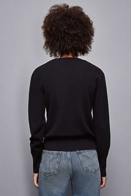 Cashmere Jumper, Black, Patrizia Pepe