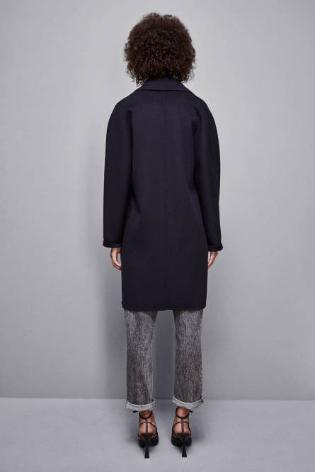 One-button coat, Blue, Patrizia Pepe