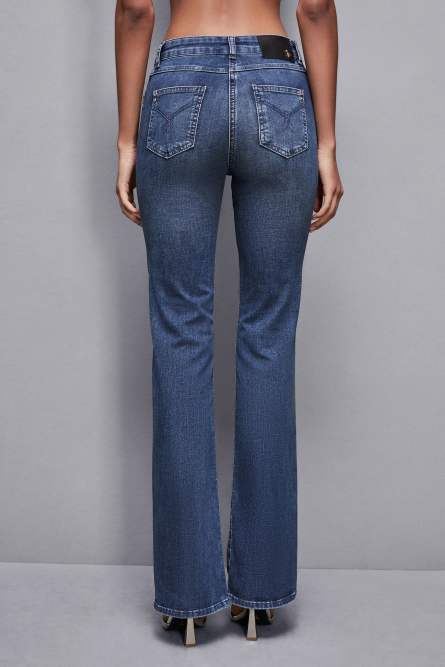 Schmale Hose in Denim-Blau, Hellblau, Patrizia Pepe