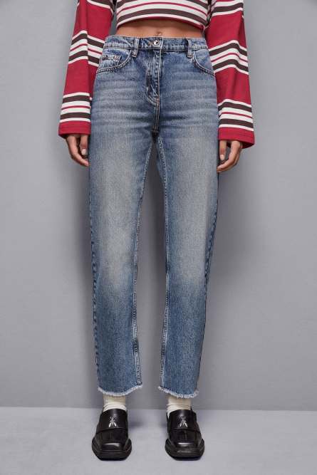 Slim fit blue denim pants, Blue, Patrizia Pepe