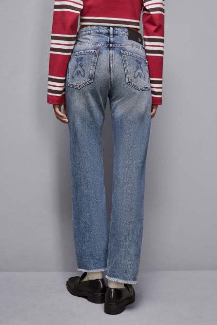 Slim fit blue denim pants, Blue, Patrizia Pepe